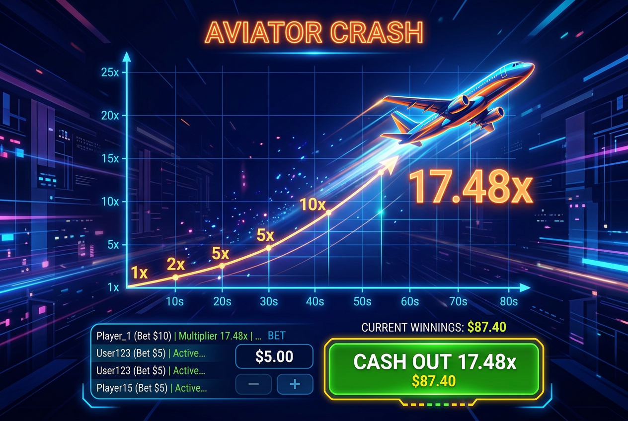 Gry typu Crash w kasynie online